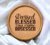 Stressed Blessed True Crime SVG SVG